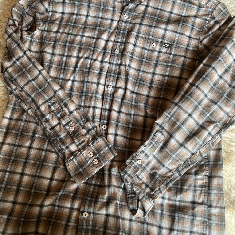 Fox long sleeve button down